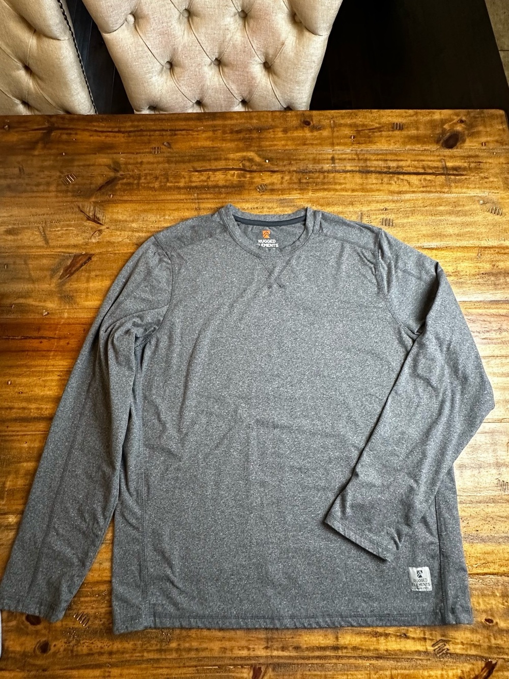 Men's Long-Sleeve Performance Tee - Heather Gray